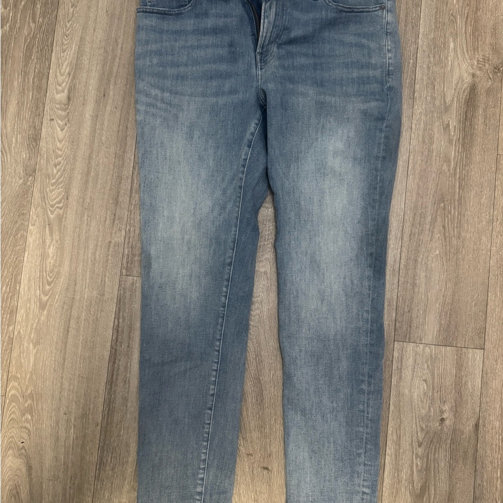 Express Men's Slim Straight Light Blue Jeans